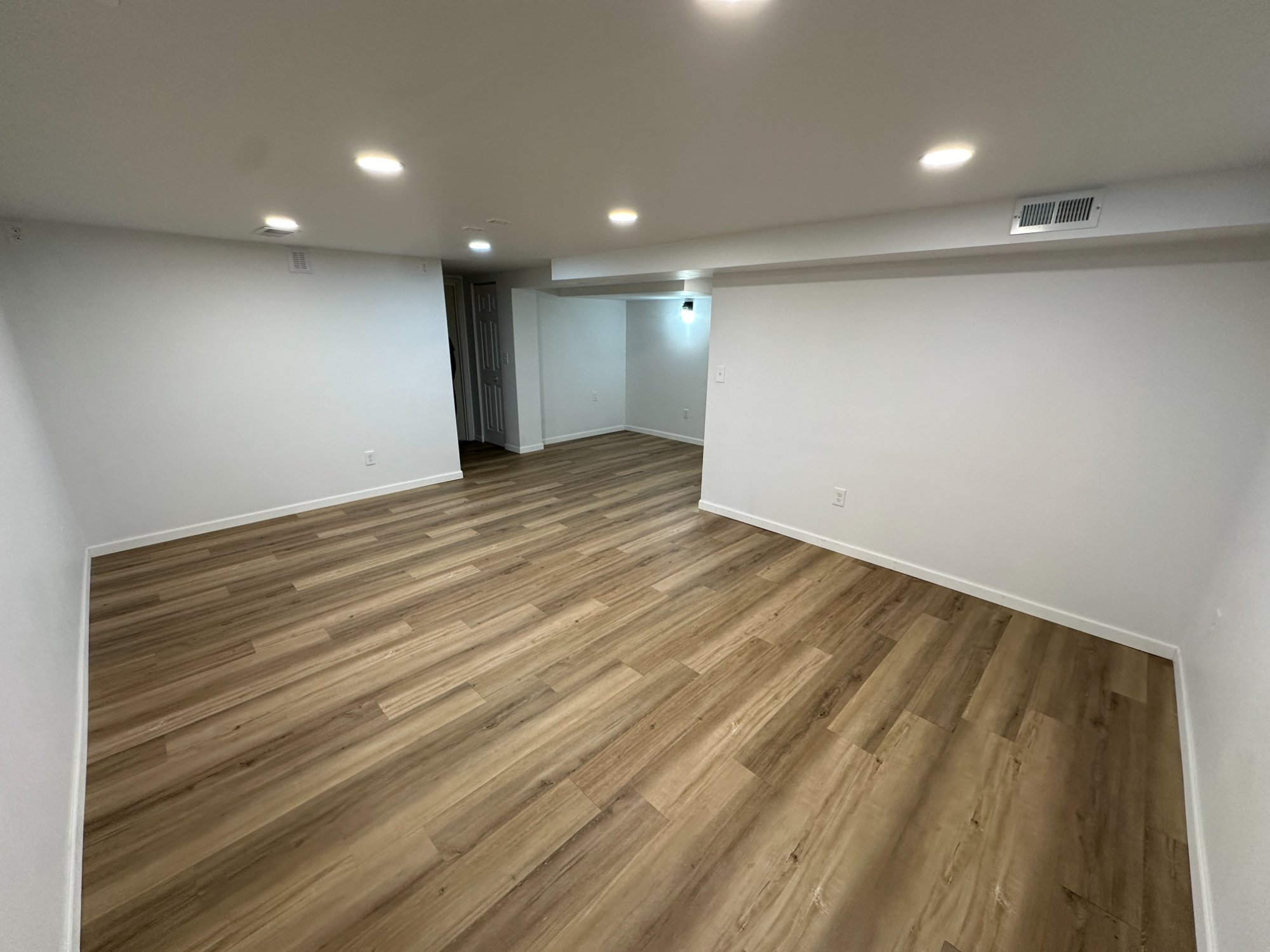 After — recessed lighting